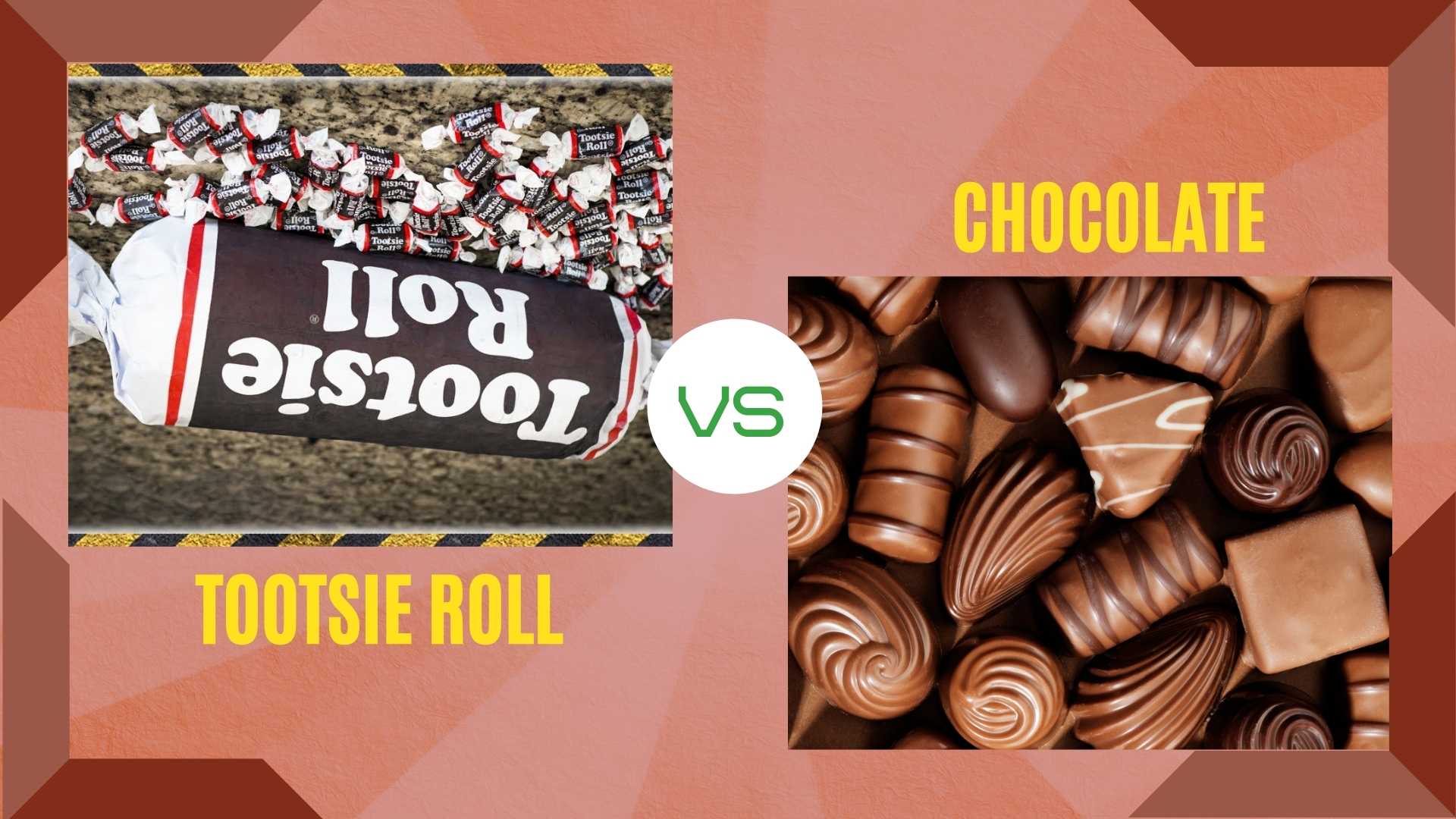 Are tootsie roll and chocolate the same?