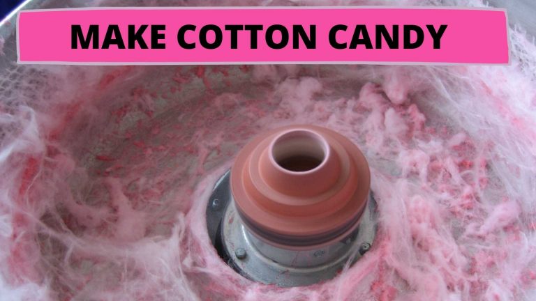 How to make cotton candy with a machine